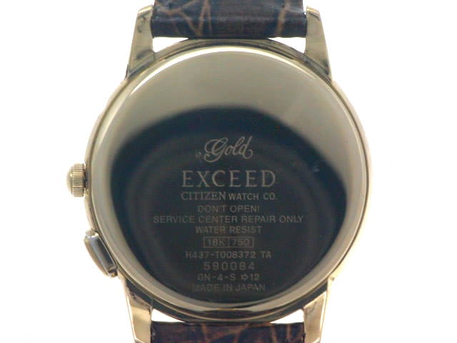 シチズン エクシードゴールド 18K エコドライブ EAH74-2312 USED