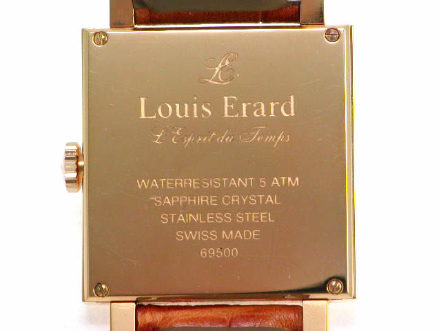 ルイ・エラール カレ 6950PVDR01 自動巻 USED　