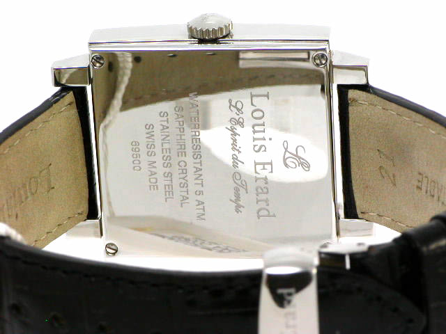 ルイ・エラール カレ 黒文字盤 自動巻 69 500 AA02 USED