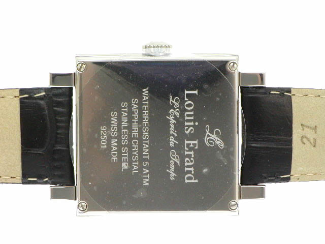 ルイ・エラール カレ スモールセコンド 自動巻き 92 501 AA01 La Carree