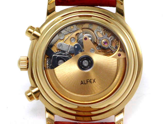 スイス製 アルフェックス 5240 自動巻 クロノグラフ USED