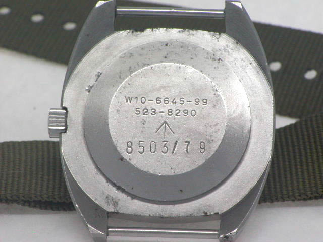 CWC 英国軍用時計 W10-6645-99 523-8290 スイス製手巻 OH済 1979年