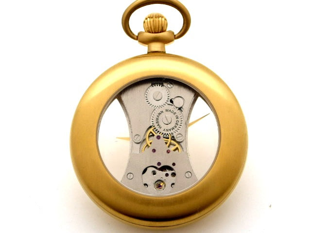 ハッフマン スケルトン 懐中時計 Ref.32660GRWH 手巻 USED