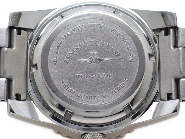 ゼノ 6349Q-BK-MT 500M クオーツ USED ZENO Watch