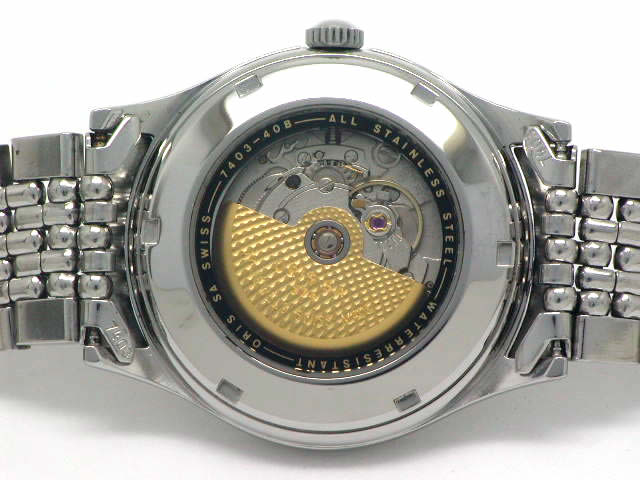 オリス ポインターデイト 574 7403 40B 自動巻 34mm OH済 USED