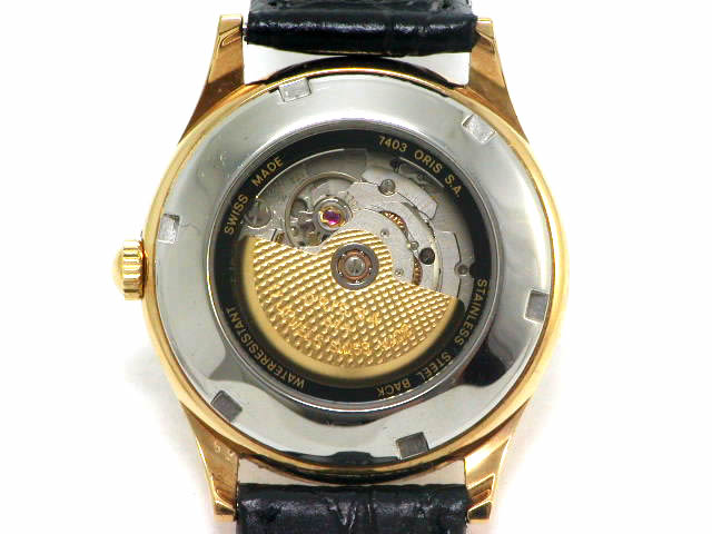オリス クラッシックポインターデイト 574 7403 自動巻 34mm OH済 1990年代　