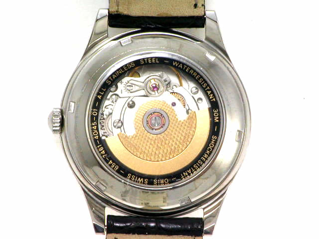 絶盤 オリス クラシック オリジナル 36mm 654 7461 GHC 自動巻 ブラックダイヤル　