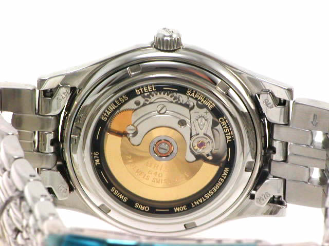 絶盤 オリス クラシック モダン SS 37mm 640 7476 GHM 自動巻 黒文字盤　