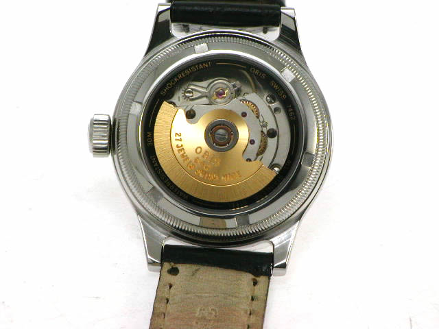 オリス ポインターデイト スモールセコンド 33m 640 7462 USED Oris
