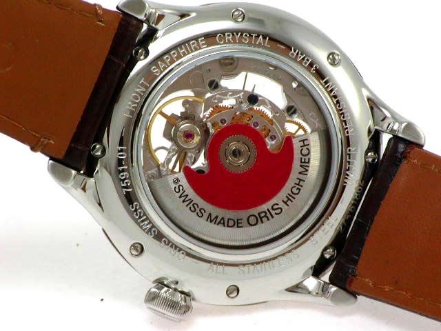 オリス アートリエ 両面スケルトン φ40mm レザー