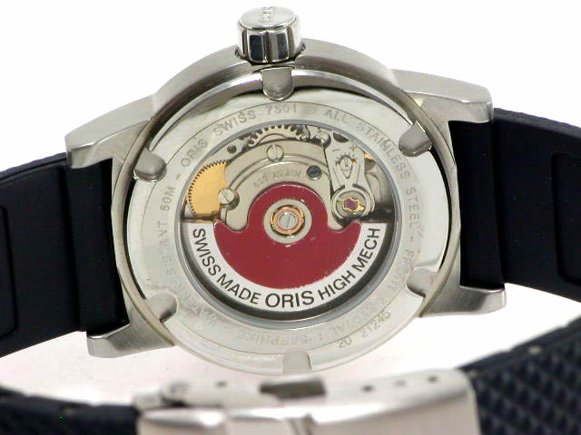 絶版 オリス ビッグクラウン BC3 径35mm ラバー ブルー 635 7501 41 65R