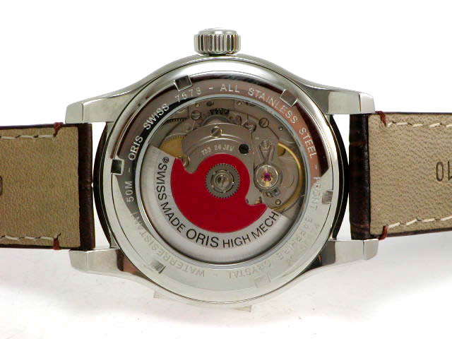 オリス クラシック φ37.0mm シルバー文字盤 カーフストラップ