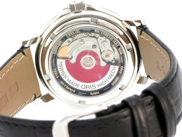 絶盤 オリス クラシック スポーティ 36mm ブラックダイヤル 644 7467 40 54F
