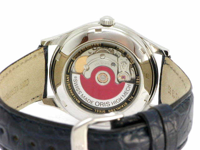 絶盤 オリス クラシック オリジナル ブルーコンビダイヤル 36mm 644 7461 40 65F