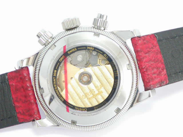 絶盤！オリス ビッグクラウン クロノグラフ 自動巻 メンズ7480Oris