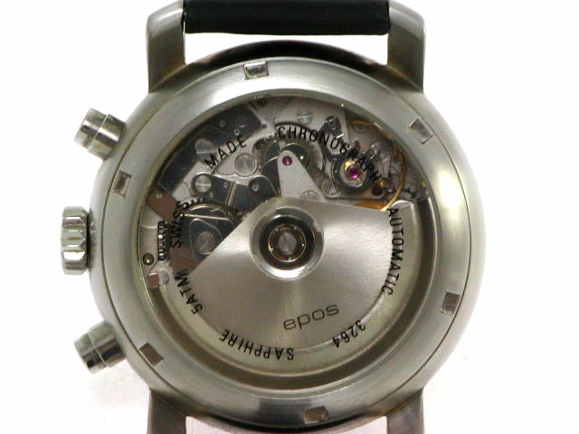 エポス 3264BK クロノグラフ  自動巻 ブラックダイヤル USED