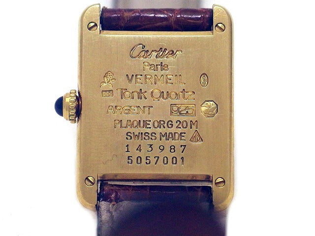 カルティエ マストタンク ヴェルメイユ Ref.5057001 クォーツ USED