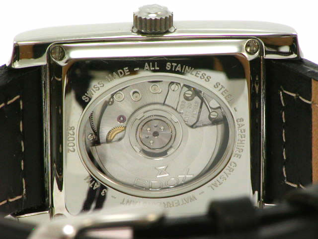 エドックス Les Fontaine レクタンギュラー 自動巻 黒文字盤 82002-3PCNB 新品