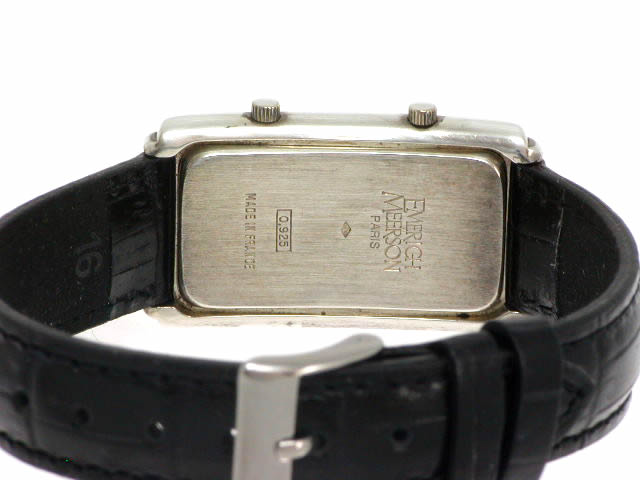 銀無垢 エメリックメールソン　デュアルタイム  スターリングシルバー925 USED