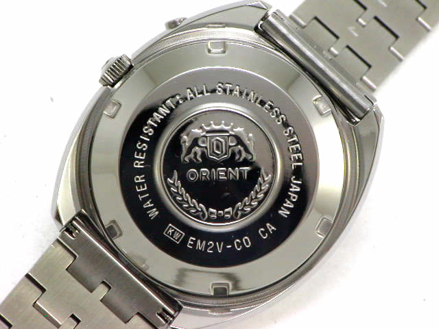 オリエント クロノエース EM2V-C0 ブルー 9面カットガラス 自動巻 USED 　