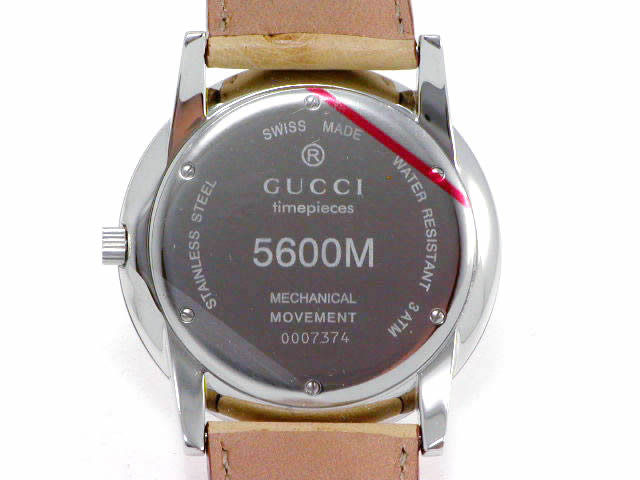 グッチ GQ5600M 手巻き ゴールドカーフベルト メンズサイズ 新品