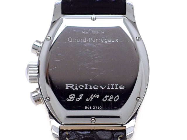 ジラールペルゴ リシュビル クロノグラフ YG/SS Ref.2710 手巻 OH済 USED