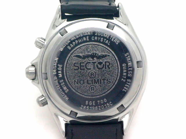セクター SGE700 クロノグラフ クオーツ 2651 962 015 USED