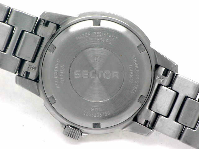 セクター 200 デイト レディス ブルー クオーツ USED