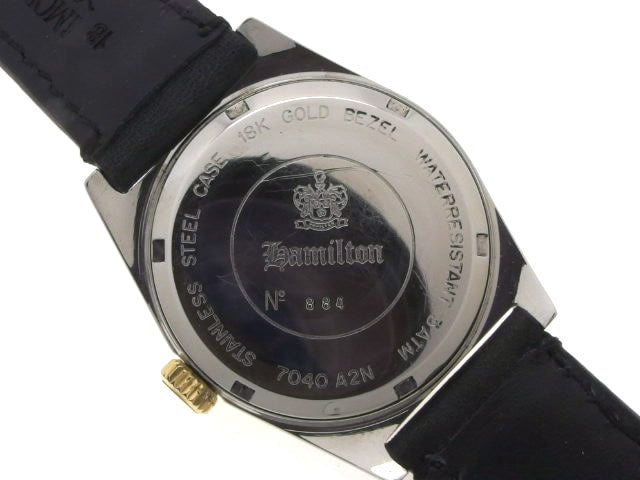 ハミルトン クラシック 7040 A2N SS/18Kベゼル 自動巻 OH済 USED