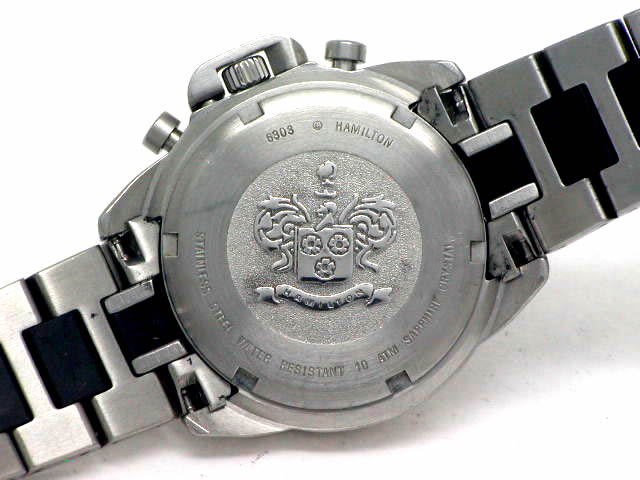 ハミルトン カーキ 6303 クロノグラフ クオーツ 34mm USED
