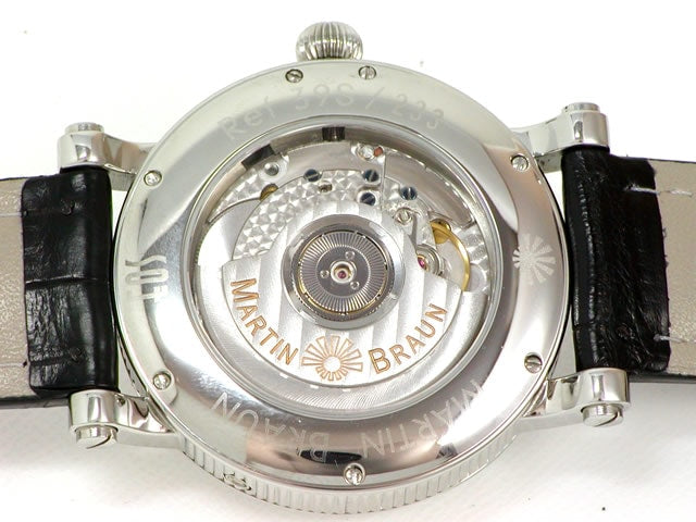 マーティンブラウン イオス(日の出、日の入り表示) SS 39mm シルバーダイヤル 新品 EOS-39S　Martin Braun