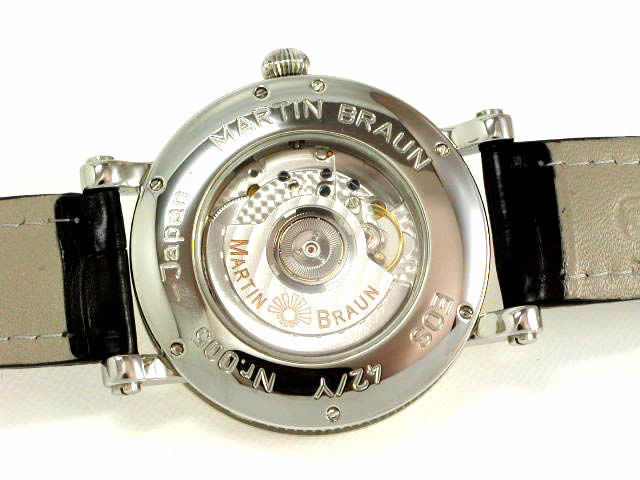 マーティンブラウン イオス(日の出、日の入り表示) SS 42mm イエローダイヤル 新品  EOS-42Y　Martin Braun