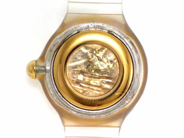 ミザーニ キャデラック クオーツ 透明ビニールストラップ USED