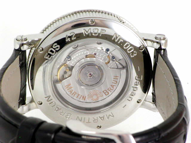 マーティンブラウン イオス(日の出、日の入り表示) SS 42mm マザーオブパールダイヤル 新品 EOS-42MOP　Martin Braun