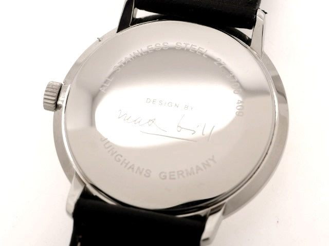 ユンハンス マックスビル デザイン 27 3700 00 手巻 USED