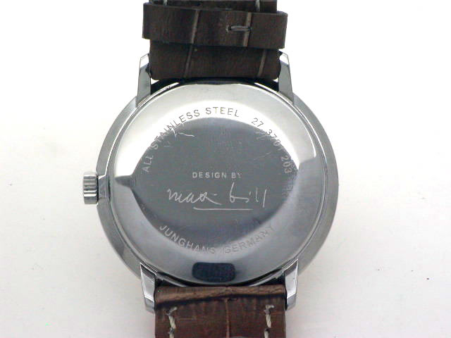 ユンハンス マックスビル デザイン 27 3701 203 手巻き OH済 USED