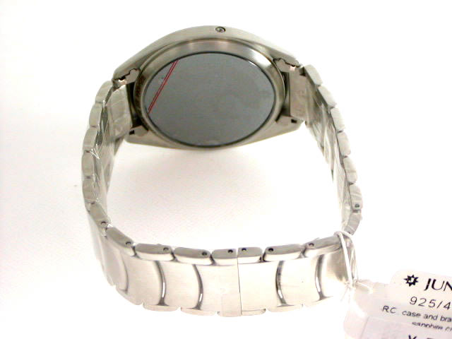 ユンハンス SS ホワイトダイヤル SSブレス 4064 44　新品 JUNGHANS
