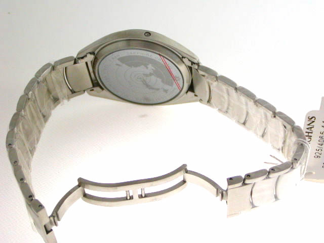 ユンハンス SS ブラックダイヤル SSブレス 4065 44　新品 JUNGHANS