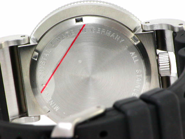 ラコ ネイビーシリーズ クオーツ デイト 40mm ラバーベルト 862014　新品 Laco