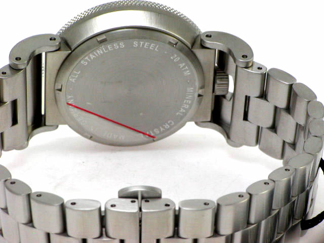 ラコ ネイビーシリーズ クオーツ デイト 40mm SSブレスレット 862016　新品 Laco