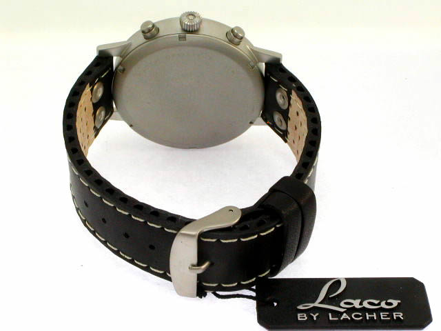 ラコ クオーツ クロノグラフ デイト 42mm 860886　新品 Laco