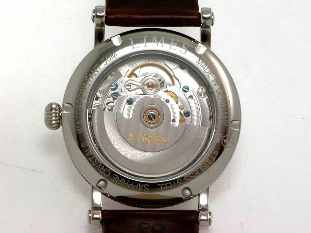 リメス ヴィンテージ 1924 オート 径38.0mm 黒文字盤 カーフ U7624R-LA4.2 Limes ドイツ時計 新品