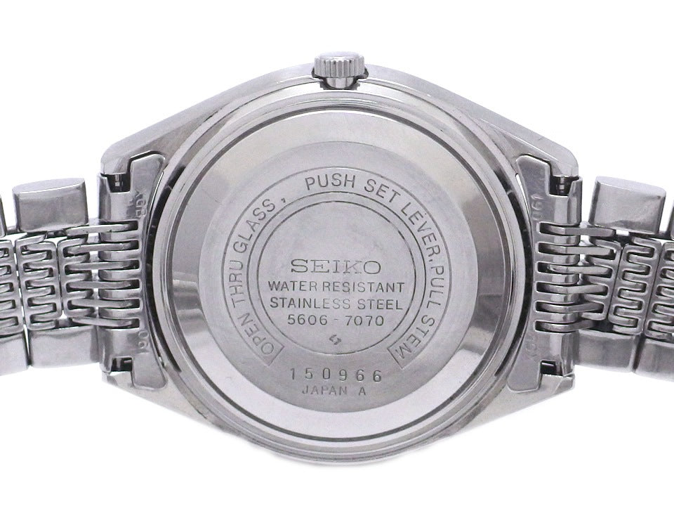 セイコー ロードマチック 5606-7070 自動巻 純正ブレスレット OH済 昭和46年製 Seiko
