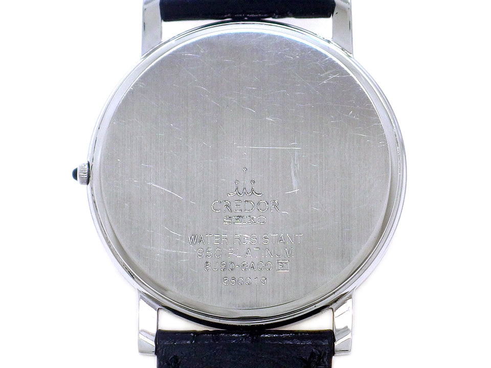 セイコー クレドール 8J80-8A00 Pt950 プラチナ無垢 クオーツ USED Seiko