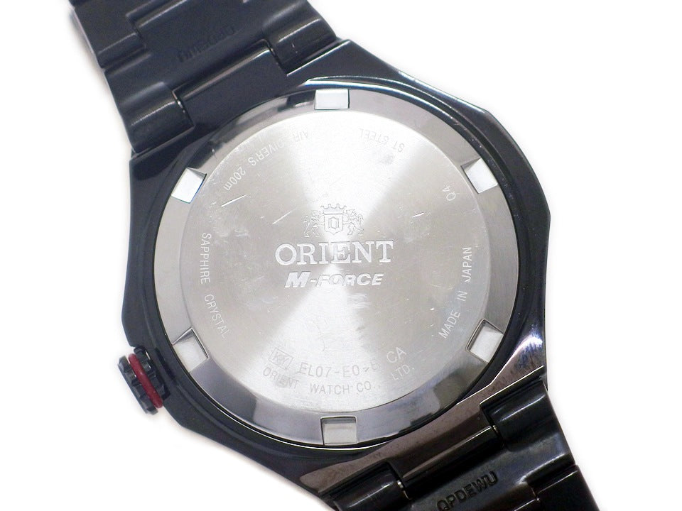 オリエント M-FORCE 200m Light Sports EL07-E0-B ダークブルー文字盤 自動巻 USED ORIENT