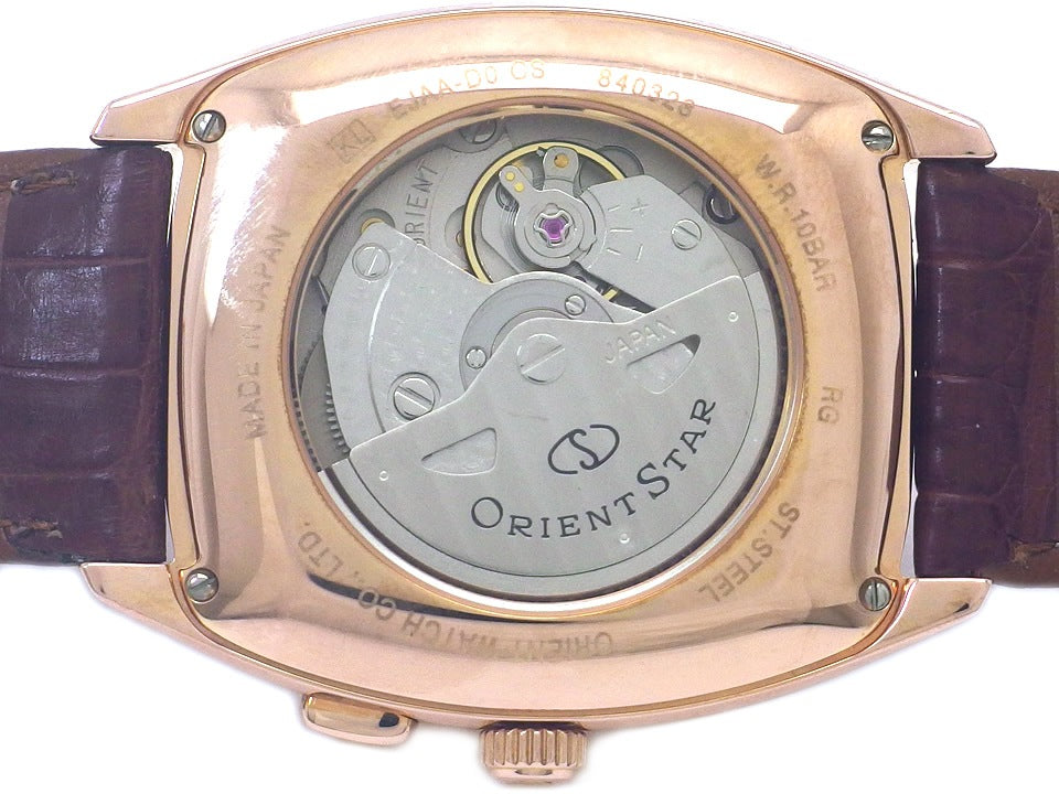 オリエントスター クラシック WZ0081EJ ダークブルー文字盤 トノー型ケース 自動巻 USED ORIENT