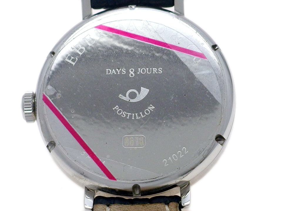 【新品】エベラール 8デイズ ポスティオン 21022.2 手巻き 黒文字盤 正規品
