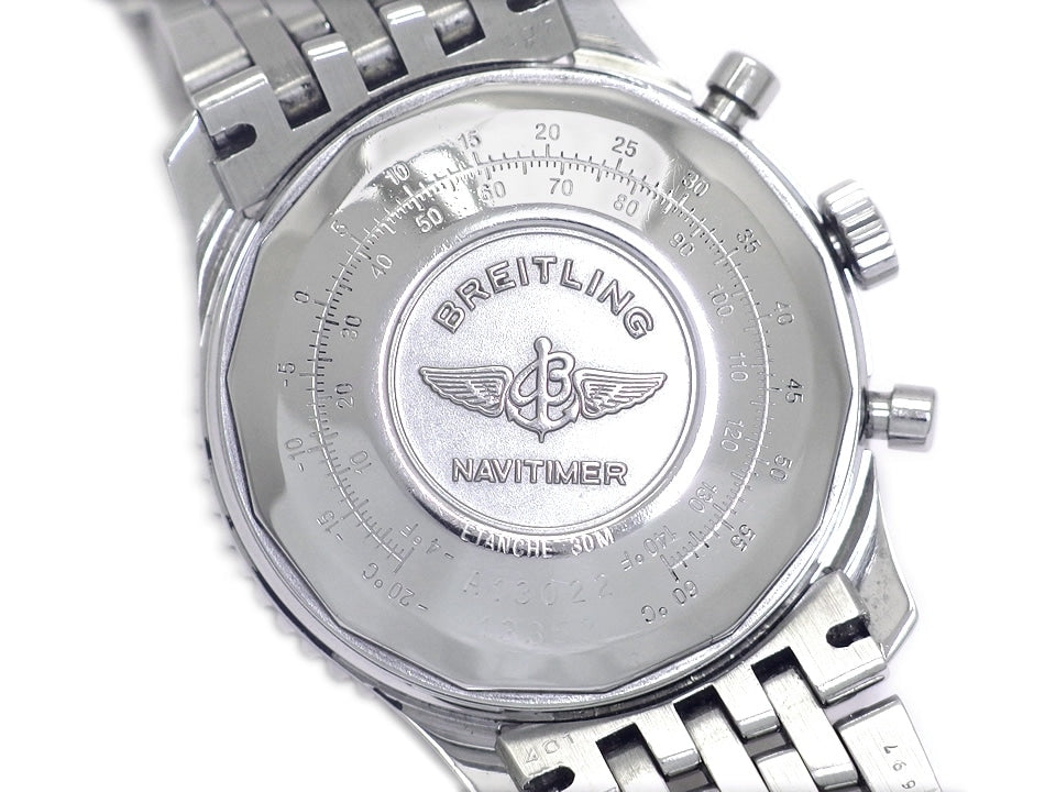 ブライトリング オールドナビタイマー A13022 黒文字盤 自動巻 OH済 1995年～2002年 USED　Breitling
