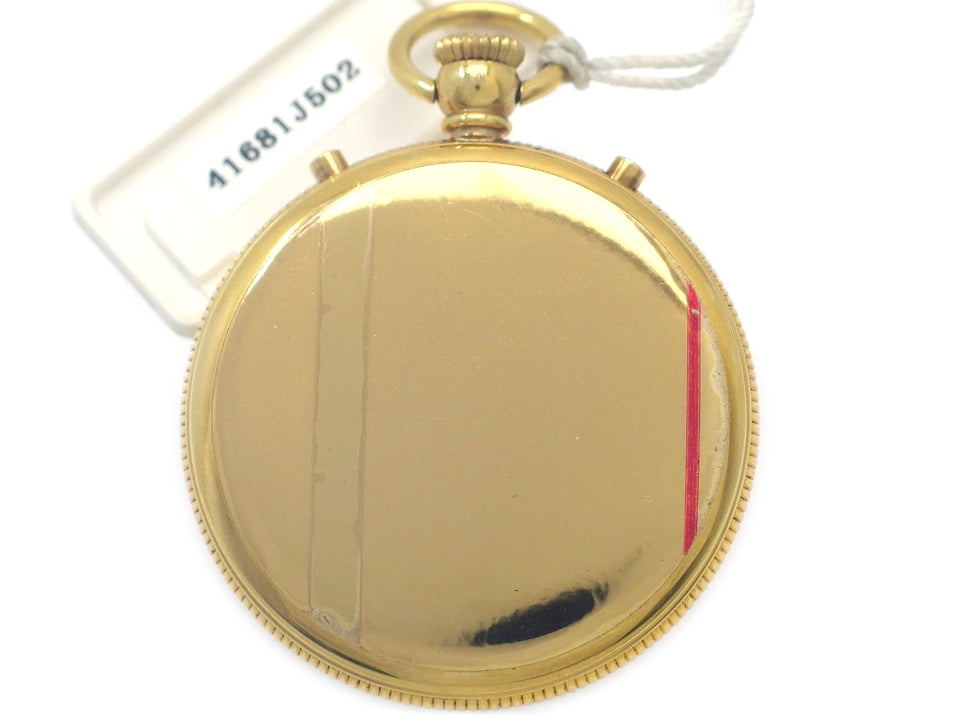 【New】Louis Erard Pocket Watch Chronograph Moonphase GP Open Face Arabic Numerals White Dial Hand-wound Authentic Louis Erard