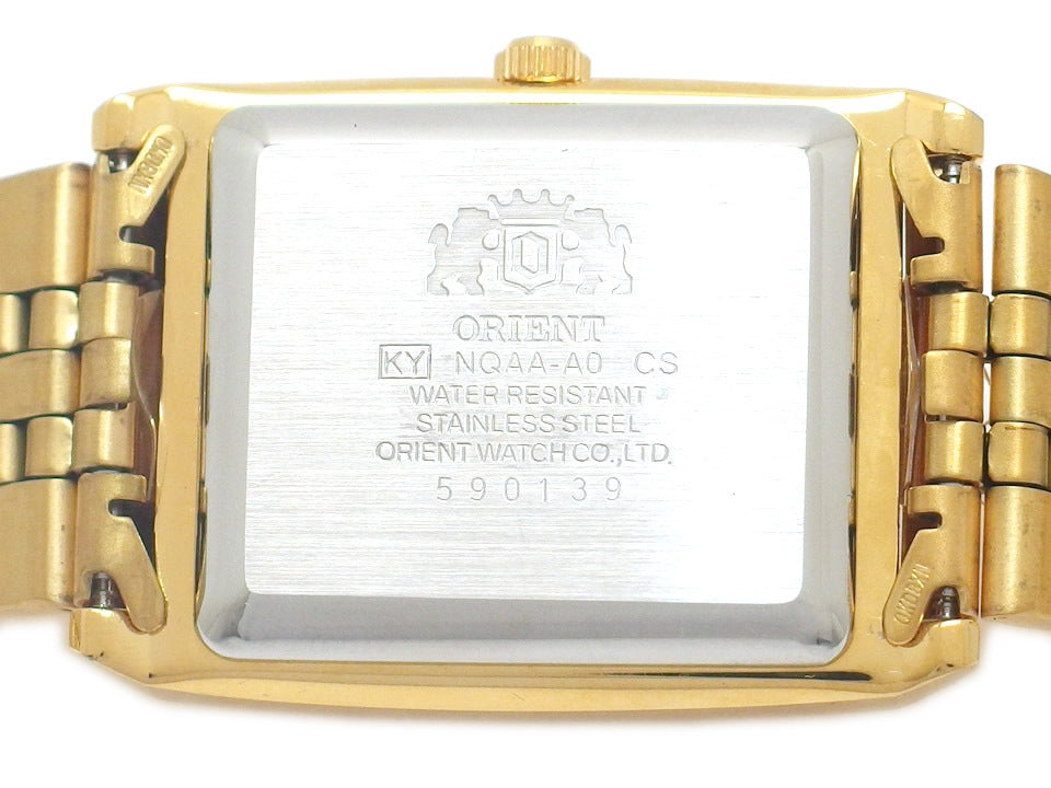 オリエント レクタンギュラーケース BNQAA001CJ GP/SS 自動巻 未使用品 ORIENT